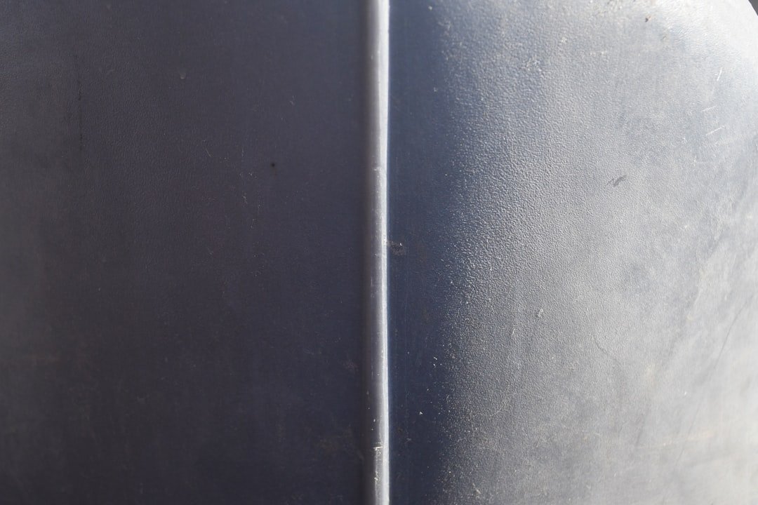 Cross-section of welded joint showing lack of fusion defect where weld metal has not bonded to the sidewall of the joint